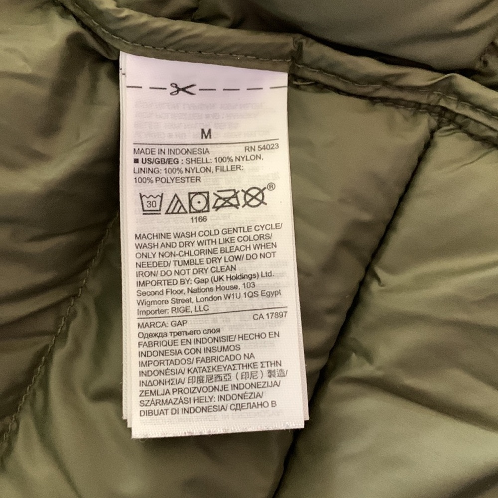 Gap Primaloft Cold Control Lite Puffer Jacket Siz… - image 5